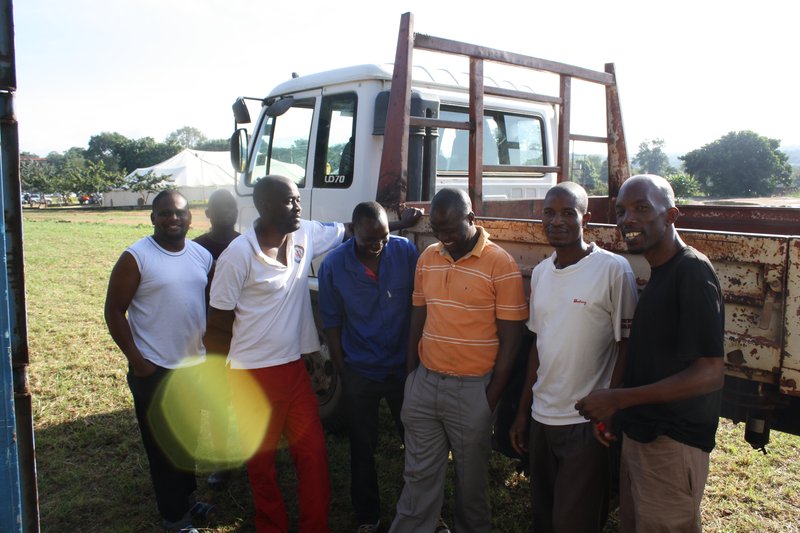 Team from NICE and Mzuzu university collecting e-waste